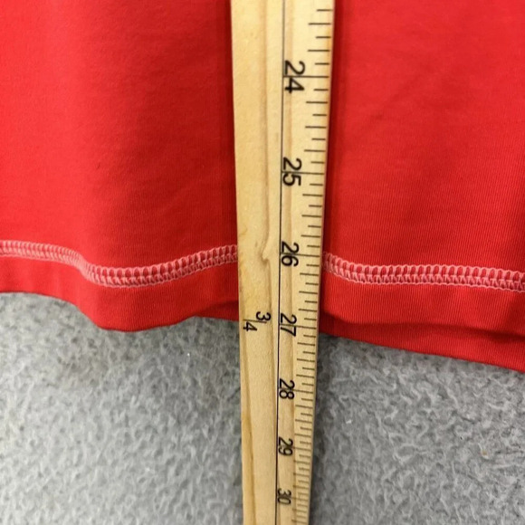 Nike sweatshirt womens large red‎ 1/2 zip dri fit pro swoosh logo gym athleisure - Picture 4 of 10